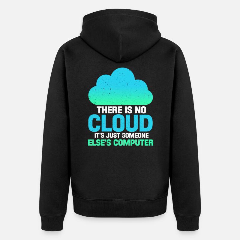 Computer - Unisex Premium Bio Zip Hoodie - Schwarz