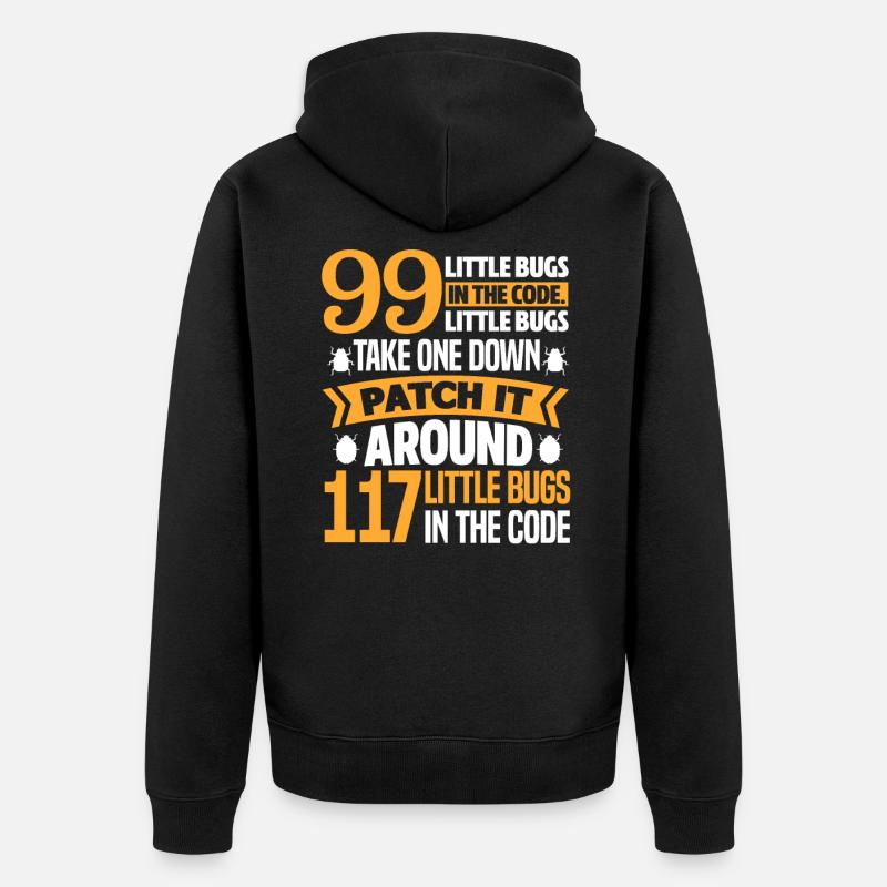 Programmeur code cadeau codeur informatique - Veste à capuche bio Premium Unisexe - noir