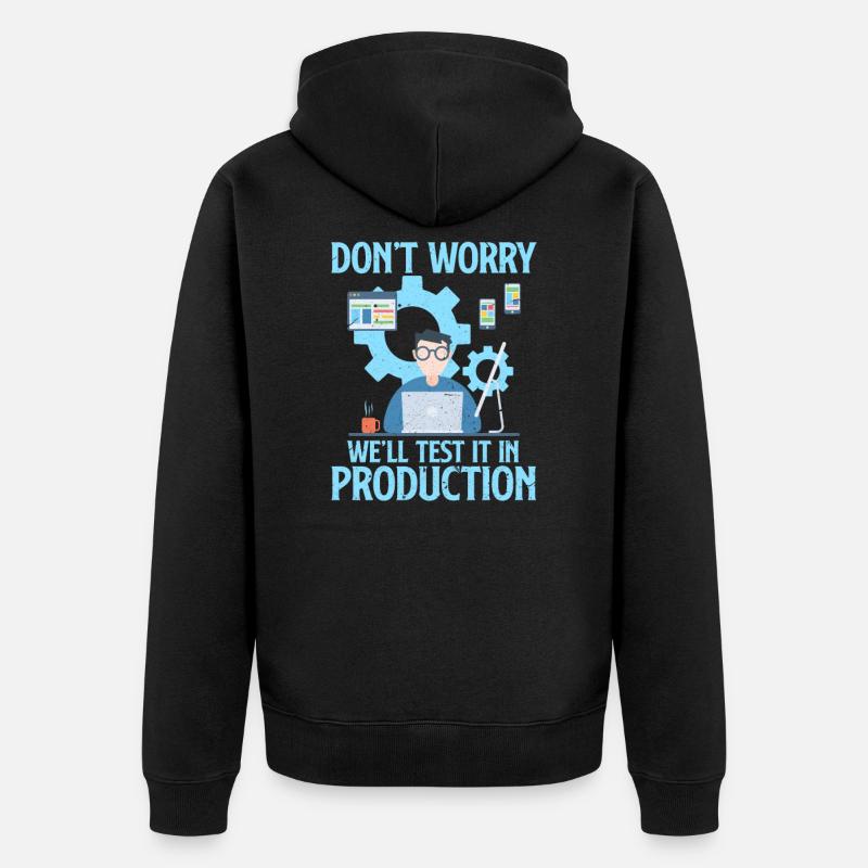 programmeur - Veste à capuche bio Premium Unisexe - noir