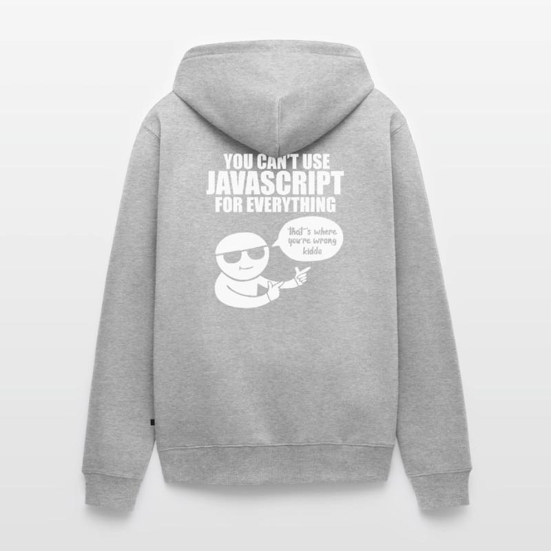 Programmer Javascript Unisex Premium Organic Zip Hoodie