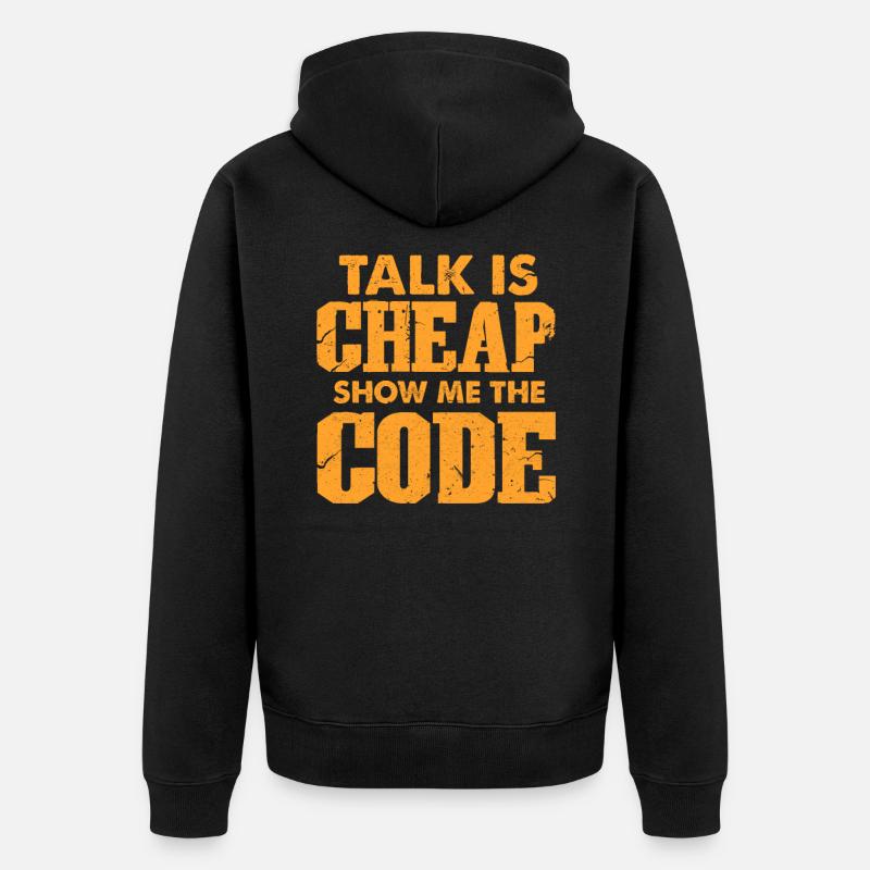 Programmierer - Unisex Premium Bio Zip Hoodie - Schwarz