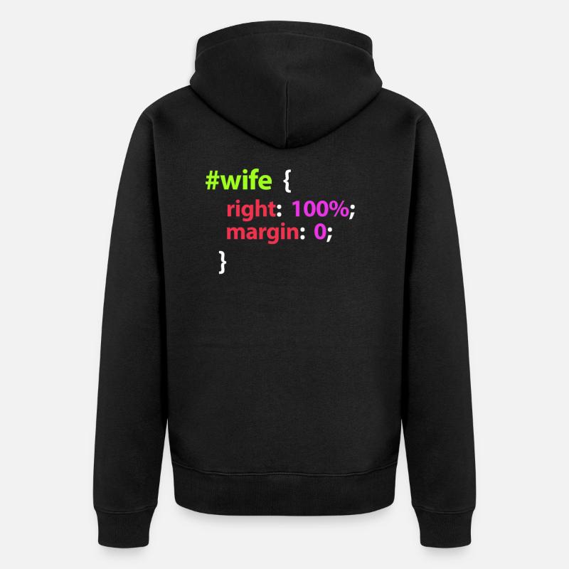 programmeur - Veste à capuche bio Premium Unisexe - noir