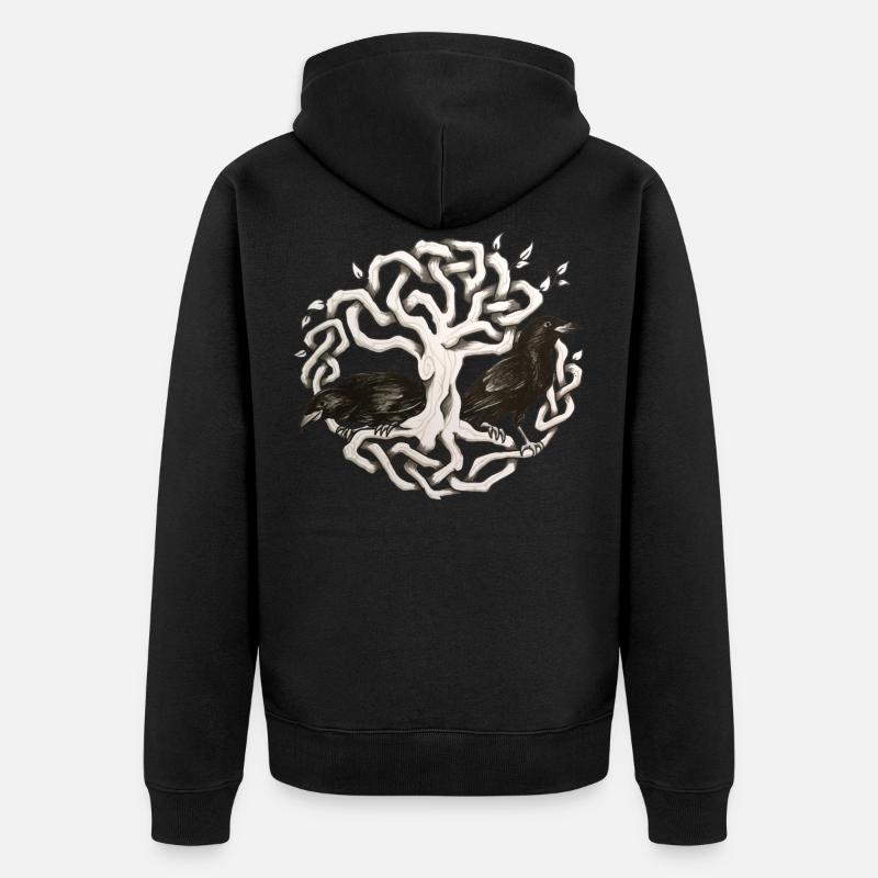 Terredizeaux - Veste à capuche bio Premium Unisexe - noir