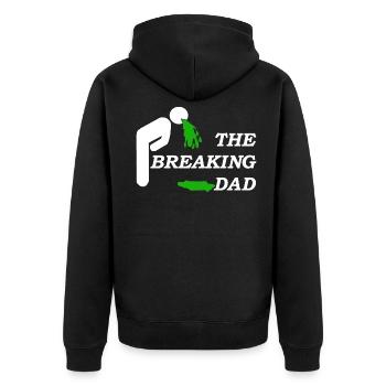 papa - Veste à capuche bio Premium Unisexe - noir - Dos - Nico (187cm)