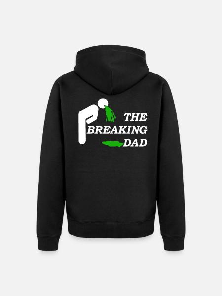 Dad - Unisex Premium Organic Zip Hoodie - black