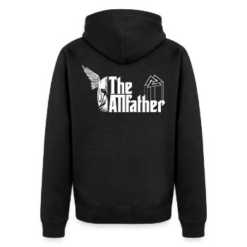 Vikings - Odin The Allfather Valknut Film Fan - Unisex Premium Organic Zip Hoodie - black - Back - Nico (187cm)