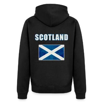 L'Ecosse - Veste à capuche bio Premium Unisexe - noir - Dos - Nico (187cm)