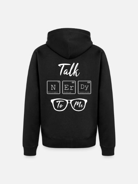 Nerd Funny saying chemist - Unisex Premium Organic Zip Hoodie - black
