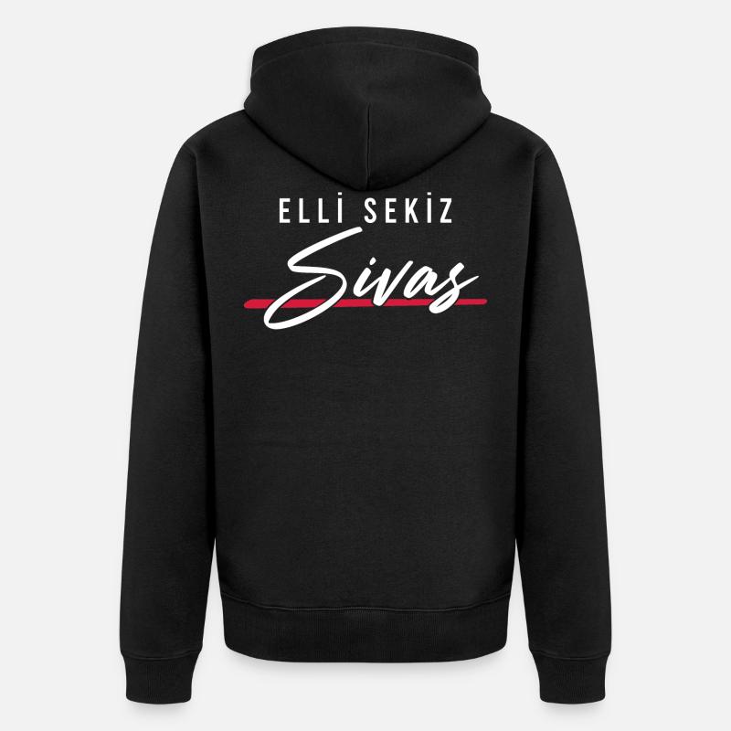 Sivas 58 - Veste à capuche bio Premium Unisexe - noir