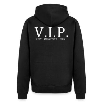 VIP - Very Important Papa - Veste à capuche bio Premium Unisexe - noir - Dos - Nico (187cm)