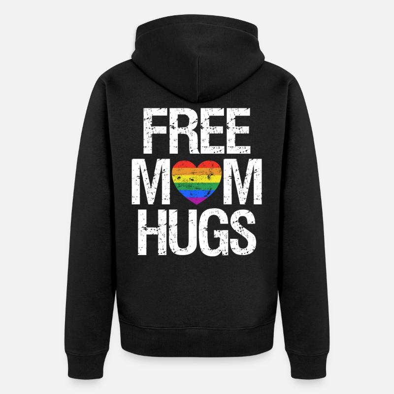 Maman LGBT maman - Veste à capuche bio Premium Unisexe - noir