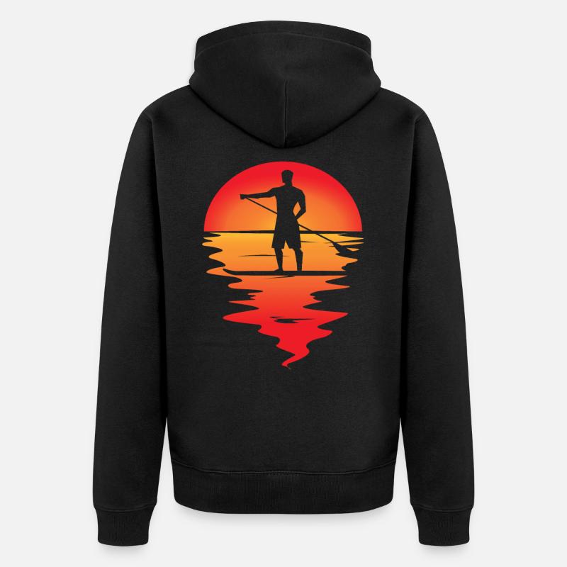 SUP Stand Up Paddle - Veste à capuche bio Premium Unisexe - noir