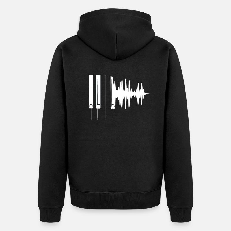 Clavier - Veste à capuche bio Premium Unisexe - noir