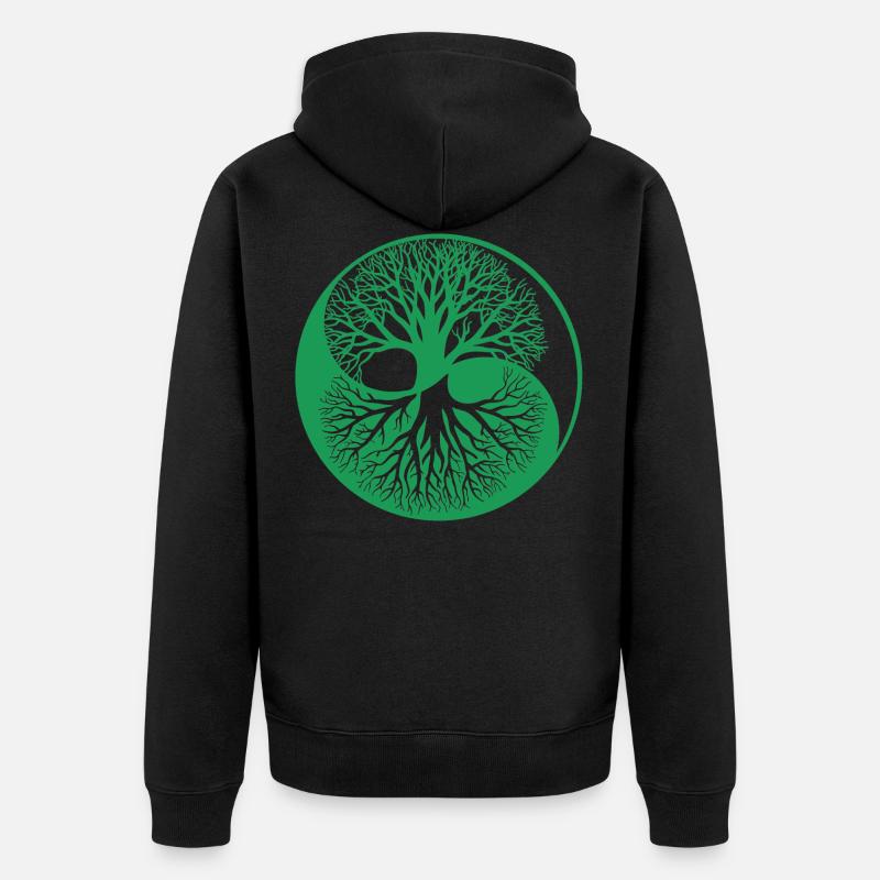arbre de la vie - Veste à capuche bio Premium Unisexe - noir