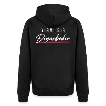 Diyarbakir 21 Turquie Turkiye Gift Holiday Kurd - Veste à capuche bio Premium Unisexe - noir - Dos - Nico (187cm)