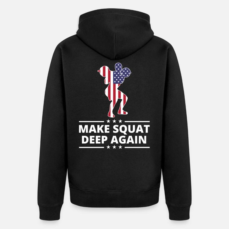 Squats Squats - Veste à capuche bio Premium Unisexe - noir