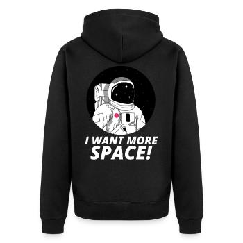 Astronaute Space Gift Nasa Funny Birthday - Veste à capuche bio Premium Unisexe - noir - Dos - Nico (187cm)