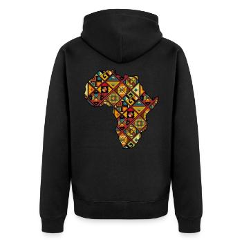 Africa Safari Rasta Fan d'Afrique Amoureux de l'Afrique - Veste à capuche bio Premium Unisexe - noir - Dos - Nico (187cm)