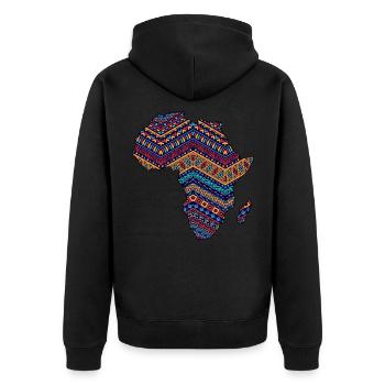 Africa Safari Rasta Fan d'Afrique Amoureux de l'Afrique - Veste à capuche bio Premium Unisexe - noir - Dos - Nico (187cm)