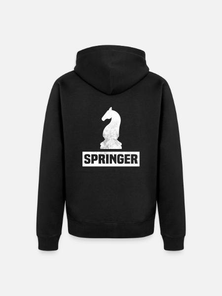 Springer piqué - Veste à capuche bio Premium Unisexe - noir