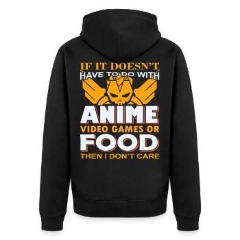 Idée cadeau joueur gamer player - Veste à capuche bio Premium Unisexe - noir - Dos - Nico (187cm)