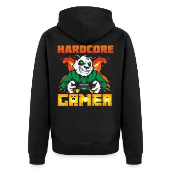 Gamer Gamer Funny DNA - Veste à capuche bio Premium Unisexe - noir - Dos - Nico (187cm)
