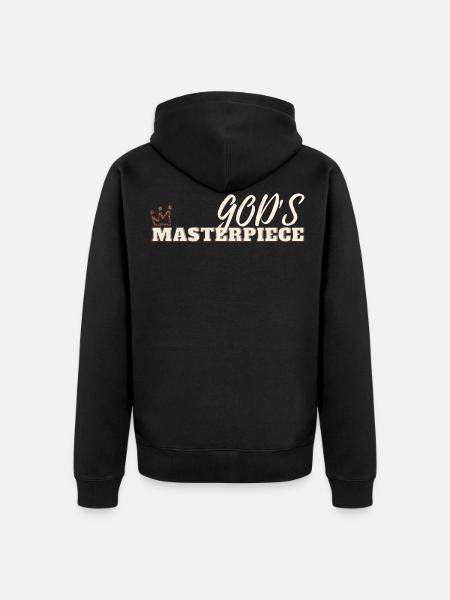 God's Masterpiece - Unisex Premium Organic Zip Hoodie - black