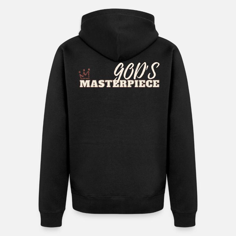 God's Masterpiece - Veste à capuche bio Premium Unisexe - noir