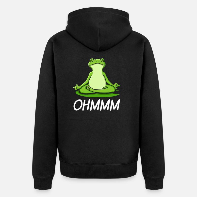 Grenouille Ohmm - Veste à capuche bio Premium Unisexe - noir