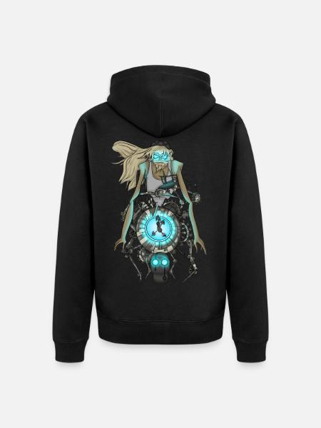 Ondoyance - Nox OAV - Unisex Premium Organic Zip Hoodie - black
