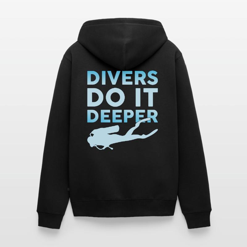 Plongée Plongée Plongée Diving mer eau Dive cadeau Veste à capuche bio Premium Unisexe