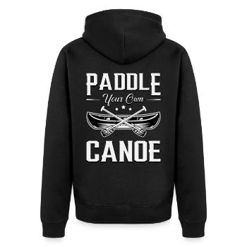 Canoë-kayak bateau bateau voilier - Veste à capuche bio Premium Unisexe - noir - Dos - Nico (187cm)