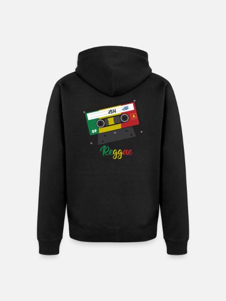 Reggae band - Unisex Premium Organic Zip Hoodie - black