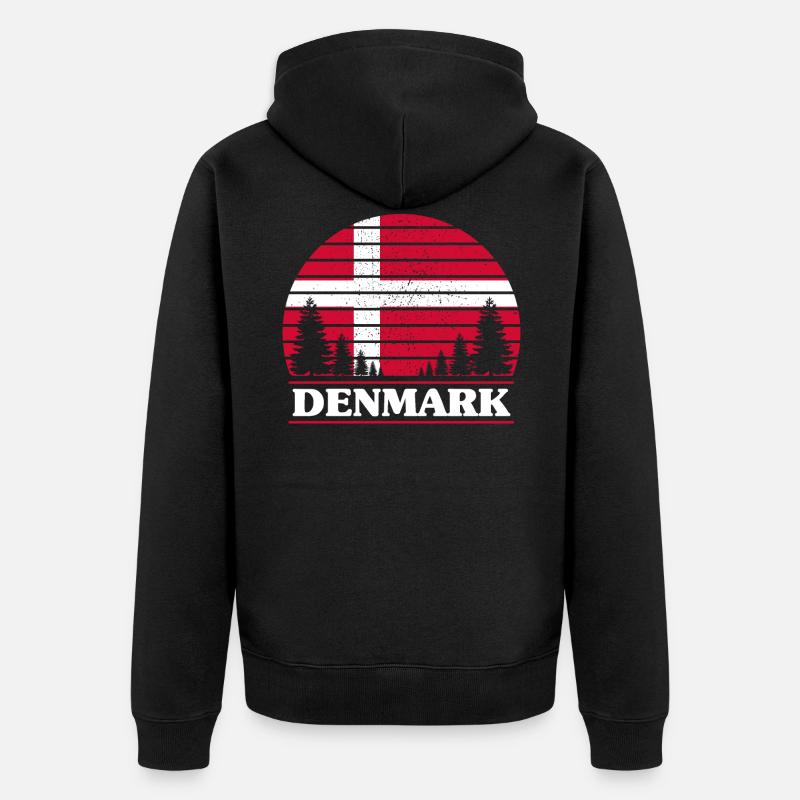 Danemark - Veste à capuche bio Premium Unisexe - noir