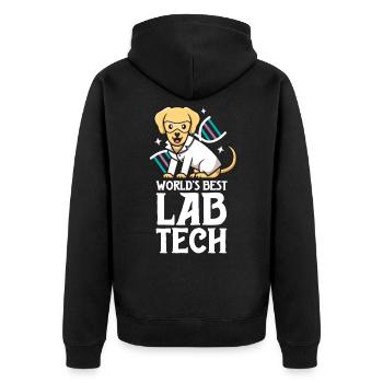 Meilleur technicien de laboratoire au monde Technologie de laboratoire drôle - Veste à capuche bio Premium Unisexe - noir - Dos - Nico (187cm)