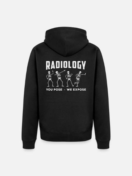 Röntgenteknikko Radiology Tech Rad Lahja - Premium unisex luomu-huppari vetoketjulla - musta