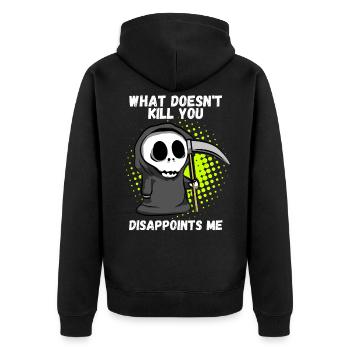 Killing Kill disappoints Death Reaper Grim Reaper Grim Reaper - Unisex Premium Organic Zip Hoodie - black - Back - Nico (187cm)