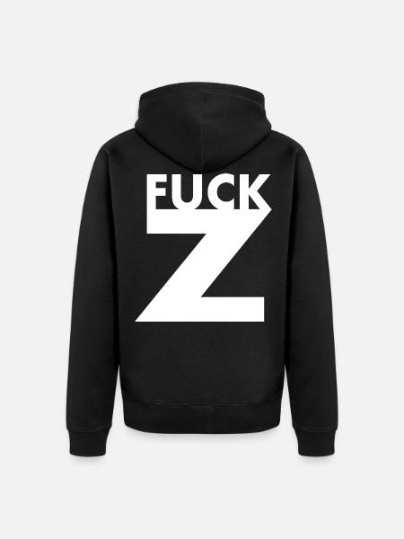 Fuck z - Unisex Premium Organic Zip Hoodie - black