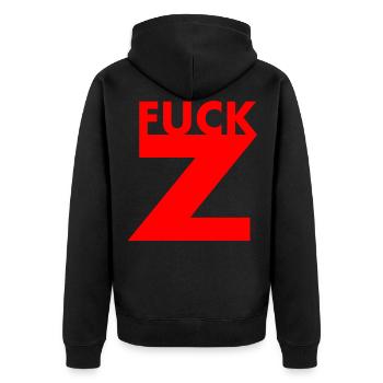 Fuck z - Veste à capuche bio Premium Unisexe - noir - Dos - Nico (187cm)