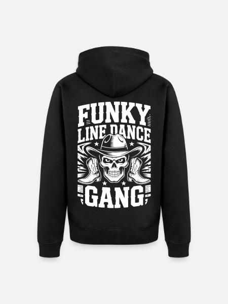 Funky Line Dance Gang - Unisex Premium Organic Zip Hoodie - black