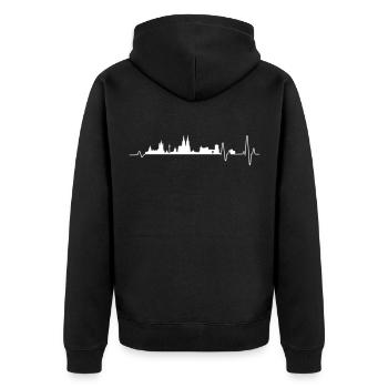 Cologne Kölle Kölsch Cathédrale de Cologne Chère Rhénanie - Veste à capuche bio Premium Unisexe - noir - Dos - Nico (187cm)