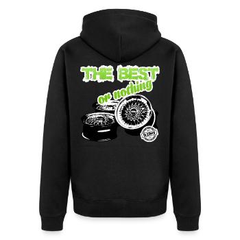 DLEDMV - The Best or noth - Veste à capuche bio Premium Unisexe - noir - Dos - Nico (187cm)