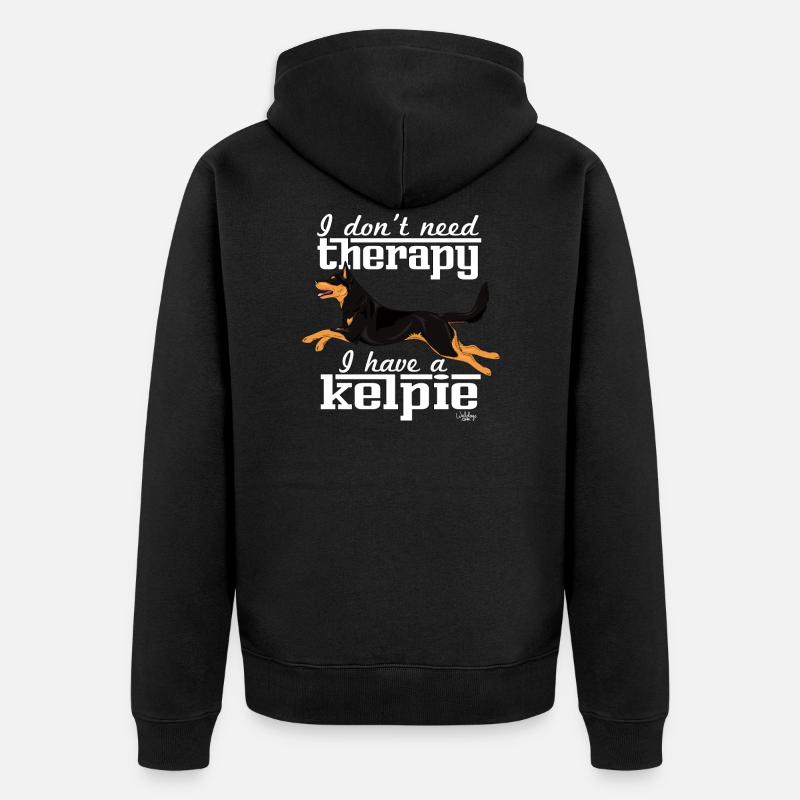 kelpiethérapie3 - Veste à capuche bio Premium Unisexe - noir