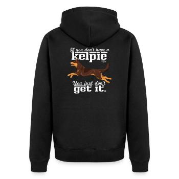 kelpiegetit - Veste à capuche bio Premium Unisexe - noir - Dos - Nico (187cm)