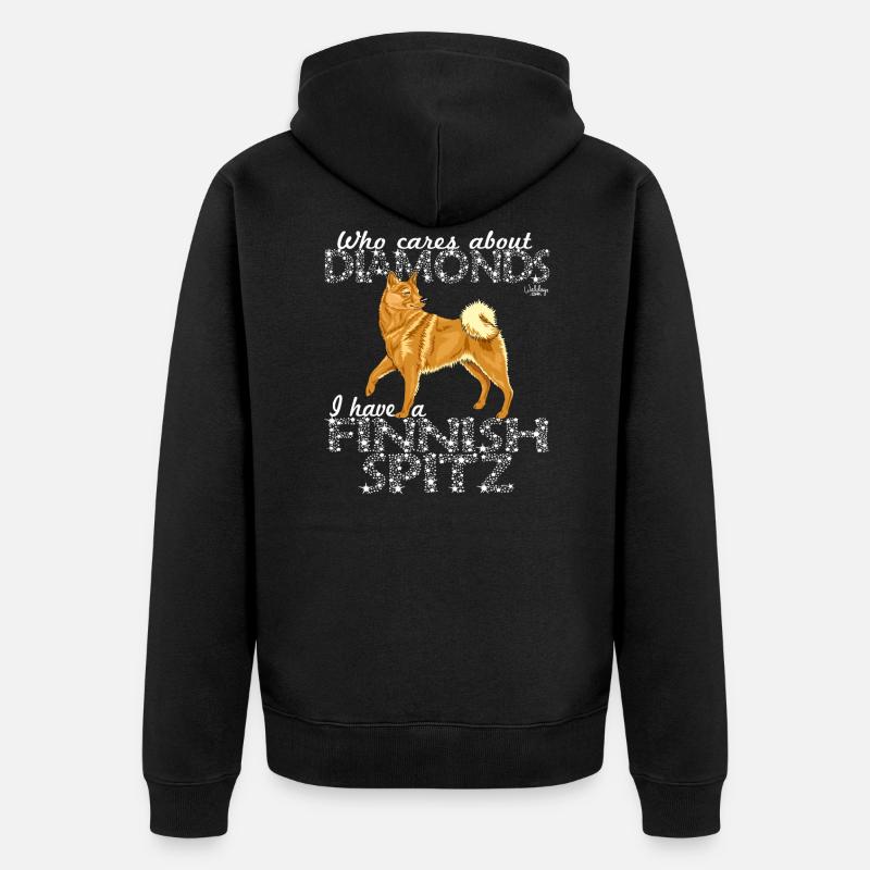 finnishspitzdiamonds - Veste à capuche bio Premium Unisexe - noir