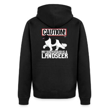 landseerguard - Veste à capuche bio Premium Unisexe - noir - Dos - Nico (187cm)