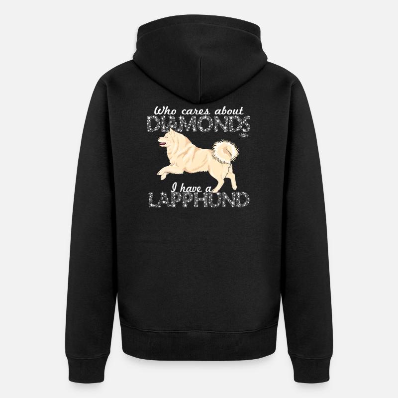 lapphunddiamond3 - Veste à capuche bio Premium Unisexe - noir