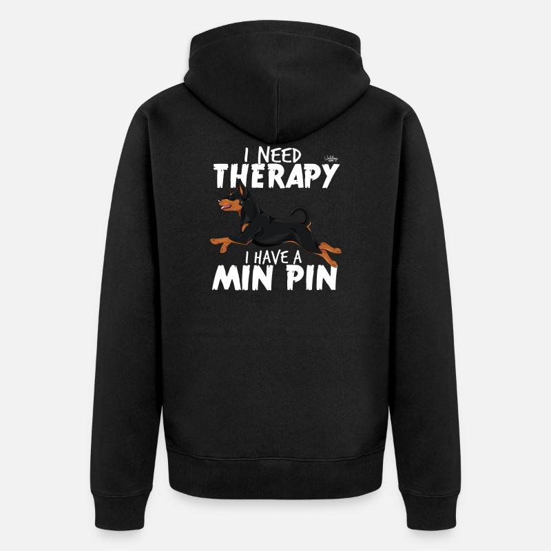 minpintherapy2 - Veste à capuche bio Premium Unisexe - noir