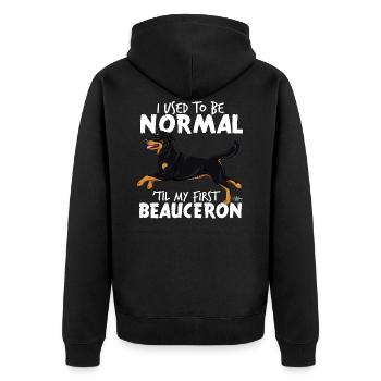 beauceronnormal2 - Veste à capuche bio Premium Unisexe - noir - Dos - Nico (187cm)