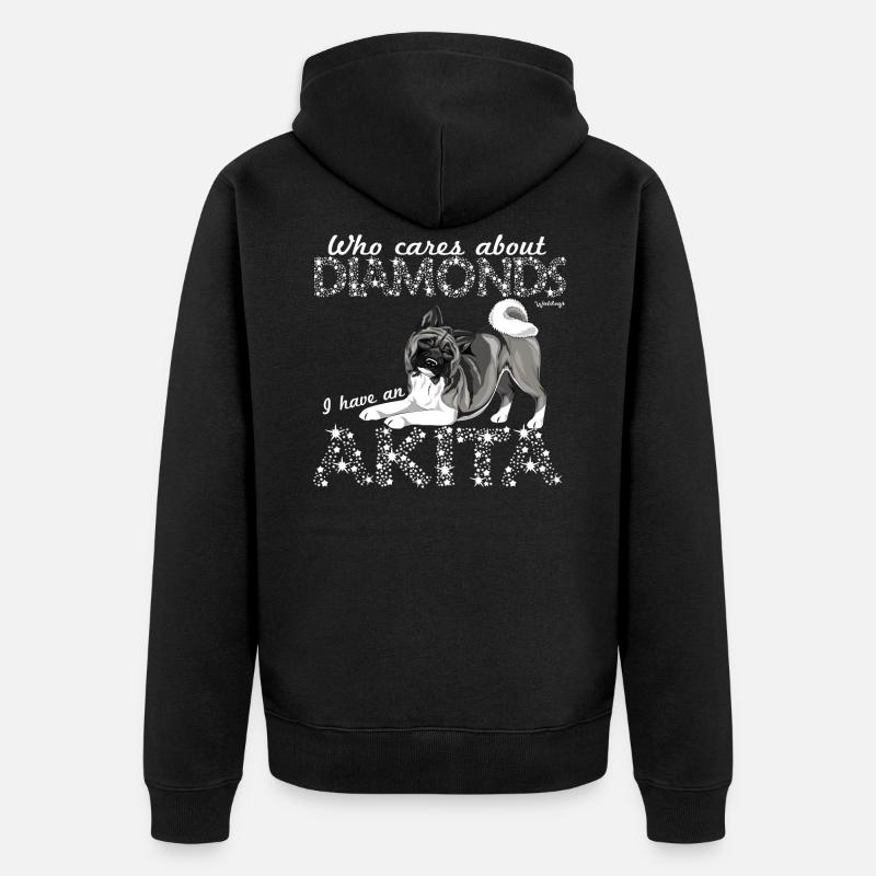 aakitadiamondes - Veste à capuche bio Premium Unisexe - noir